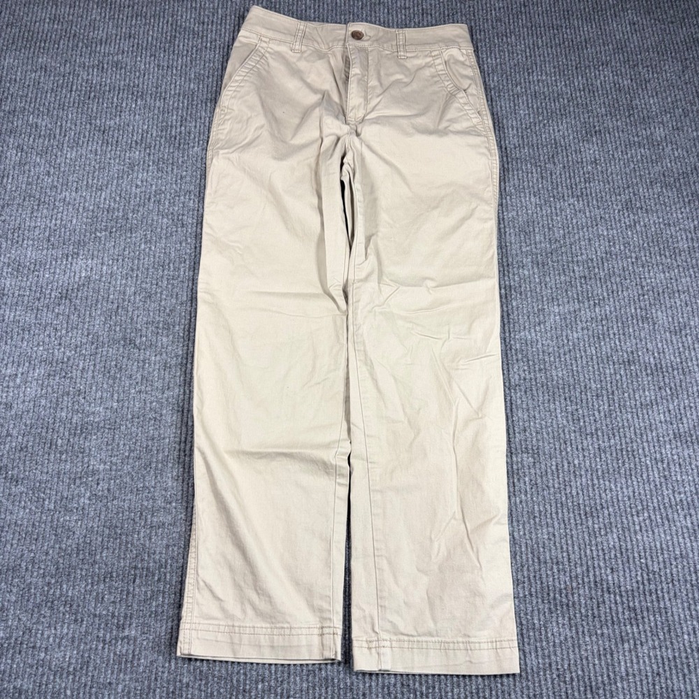 Gap Pants Womens 2 Girlfriend Khaki  Tan Beige Chino Straight Leg Casual